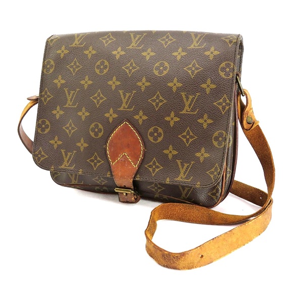 Louis Vuitton Monogram Tan and Brown Messenger Bag